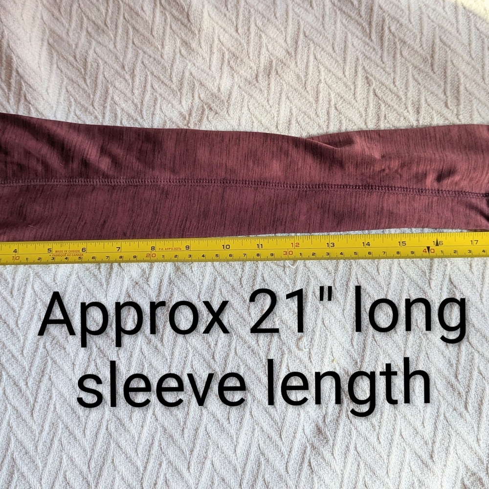 Size Small, Mondetta Mauve Quarter-Zip Long Sleeve Shirt, EUC - Picture 7 of 15
